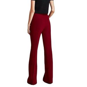 Zara Woman Trousers Burgundy Fit Flared Pants S